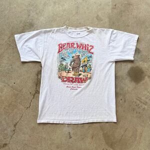 Vintage 90's Bear Whiz Pistolero Style T-Shirt XL